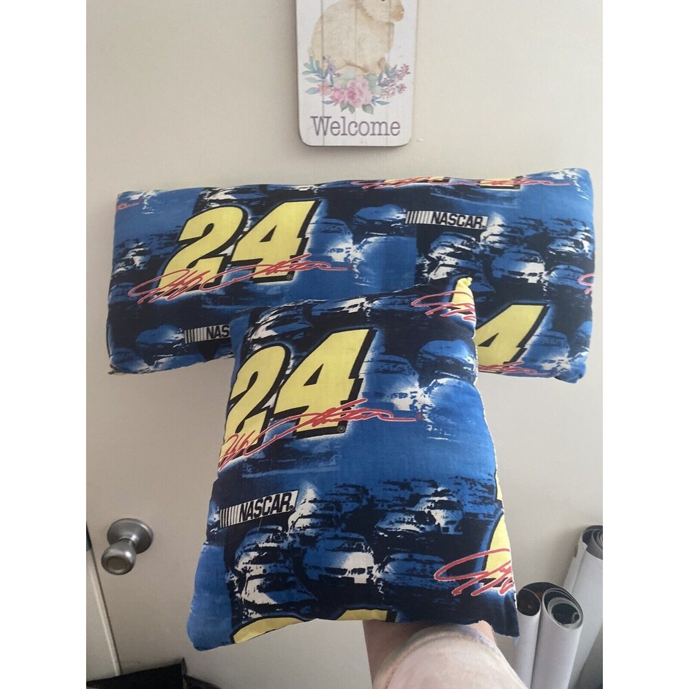 Handmade Jeff Gordon #24 Nascar Pillow Set